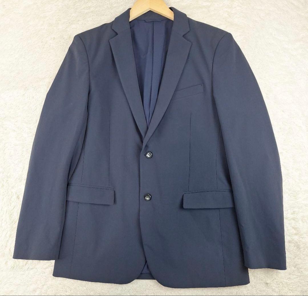 Theory　メンズ　ストレッチスーツ　セットアップ　ネイビー　XL　日本製