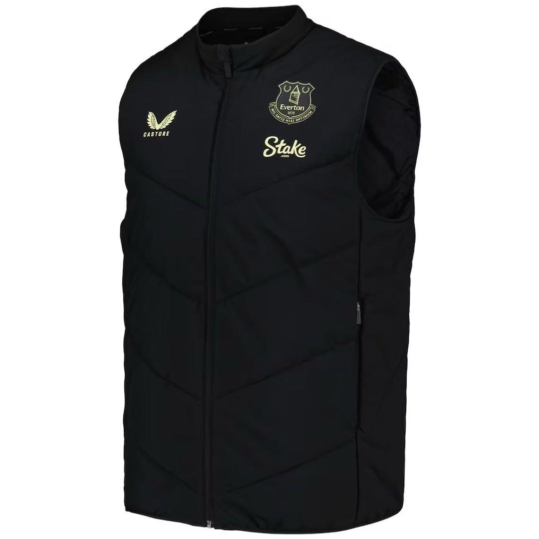 【Castore】エバートン　ノースリーブベンチコート ブラック