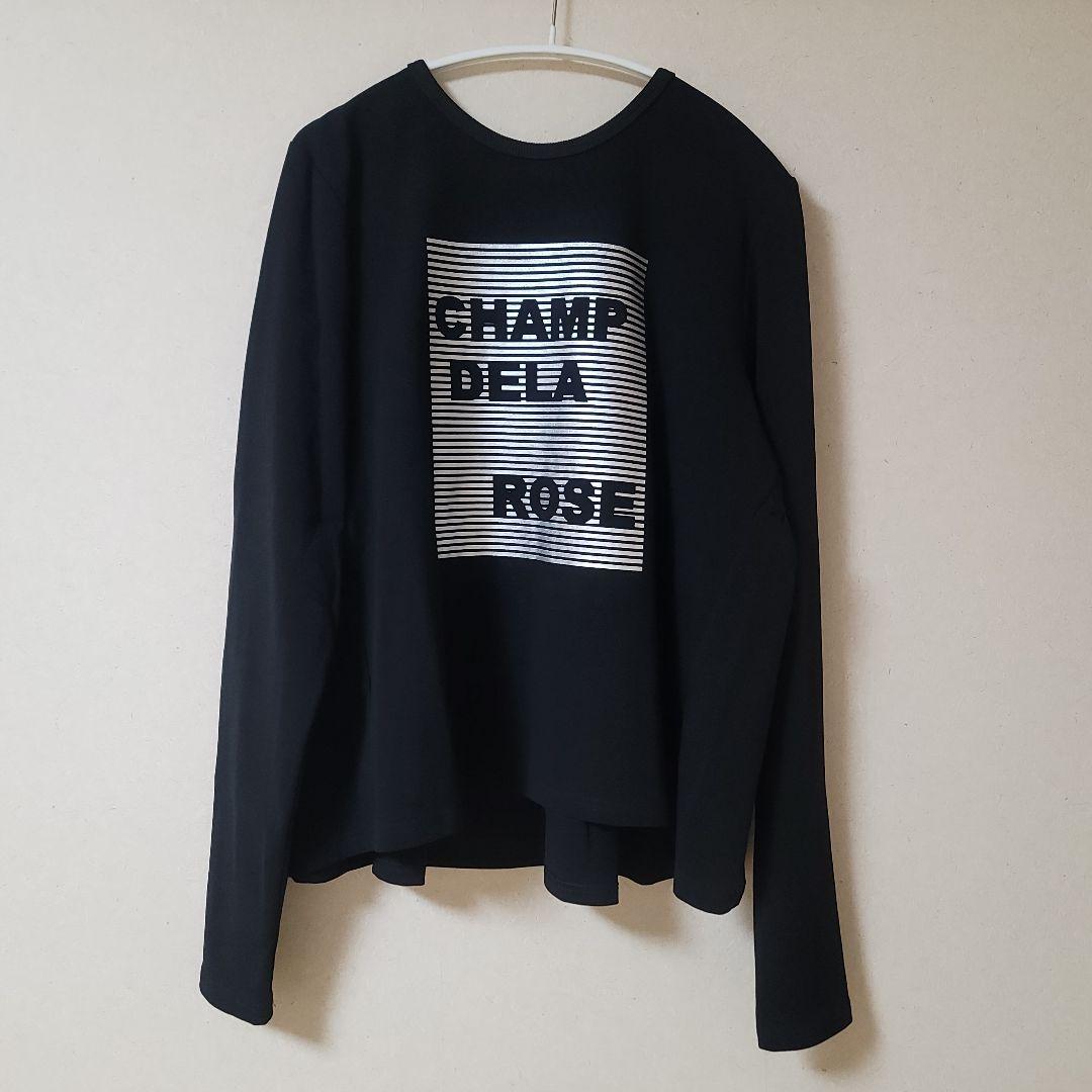 お値下げしました‼️シャンドゥラローズ×シアン バックギャザーロゴT