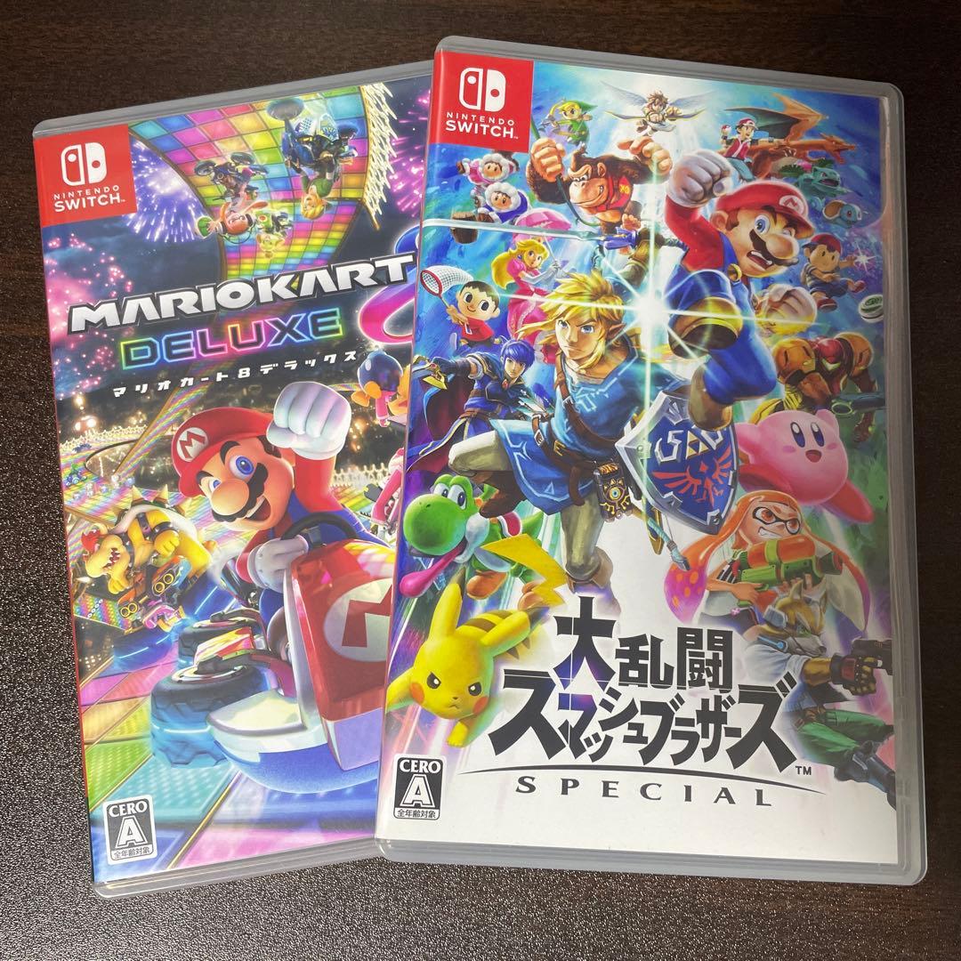 Switchソフトセット売り マリオカート8 大乱闘スマッシュブラザーズ