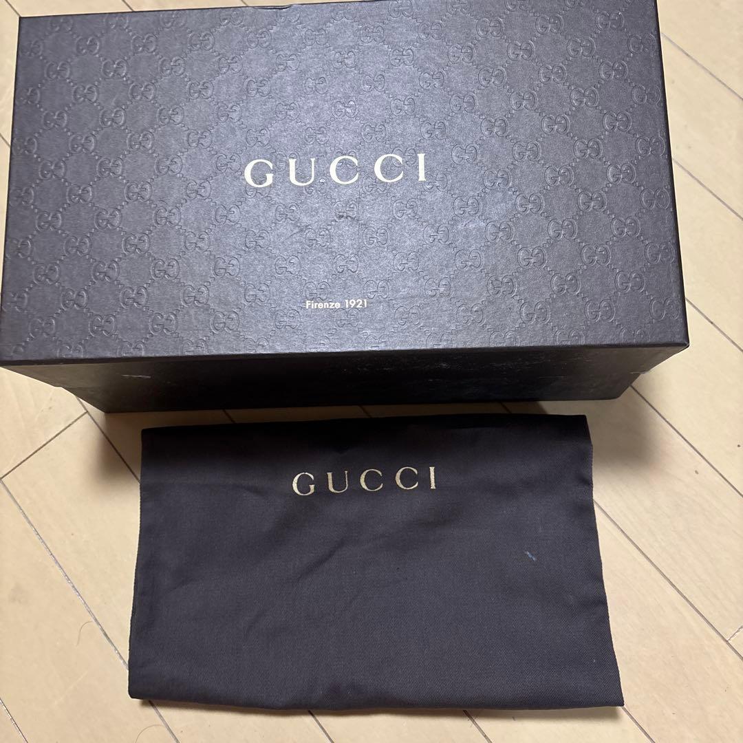 GUCCI レインシューズ　ラバー素材　ホースビット付きローファー　サイズ7