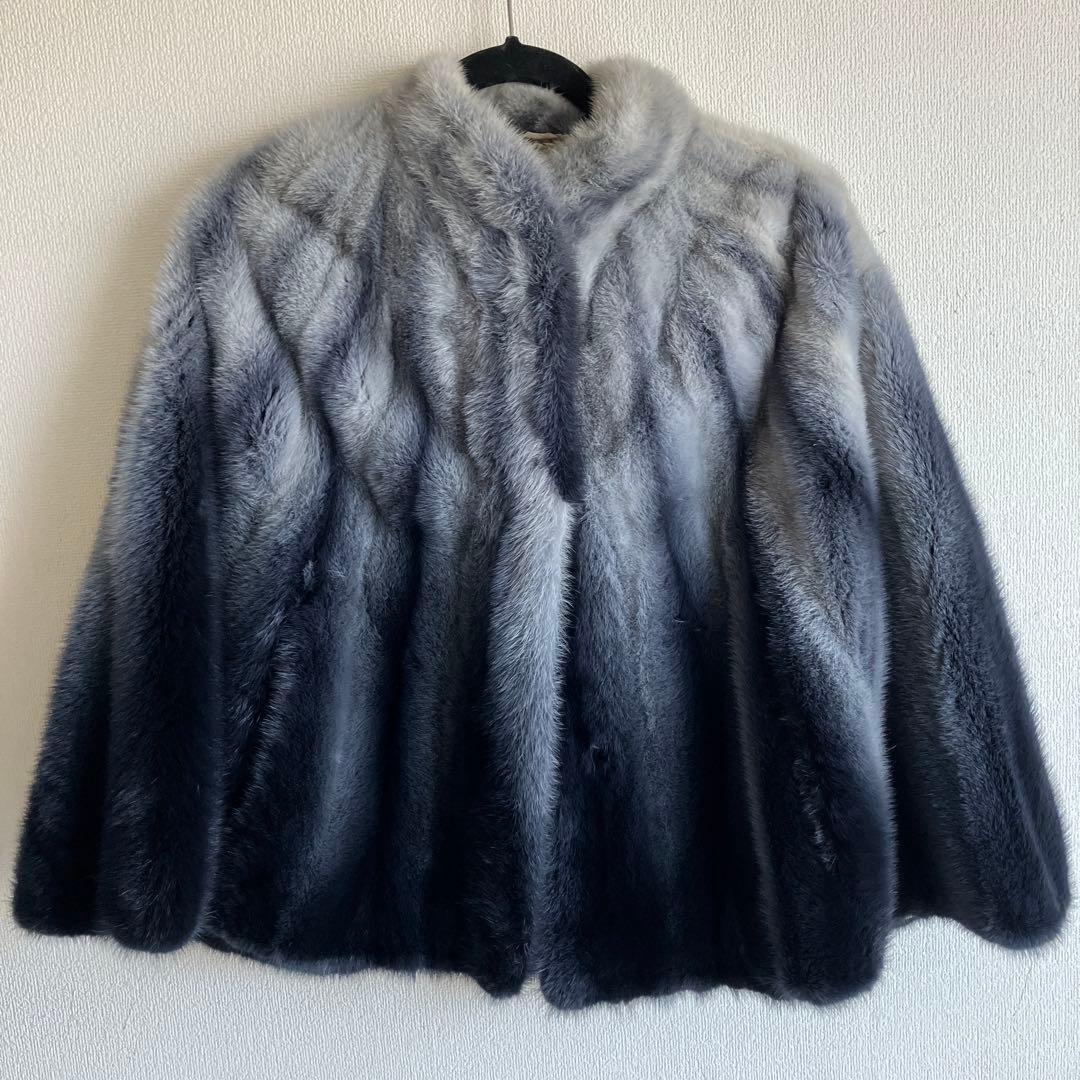 ミンク　ケープ　グラデーション　ふわふわ　専用倉庫預け品