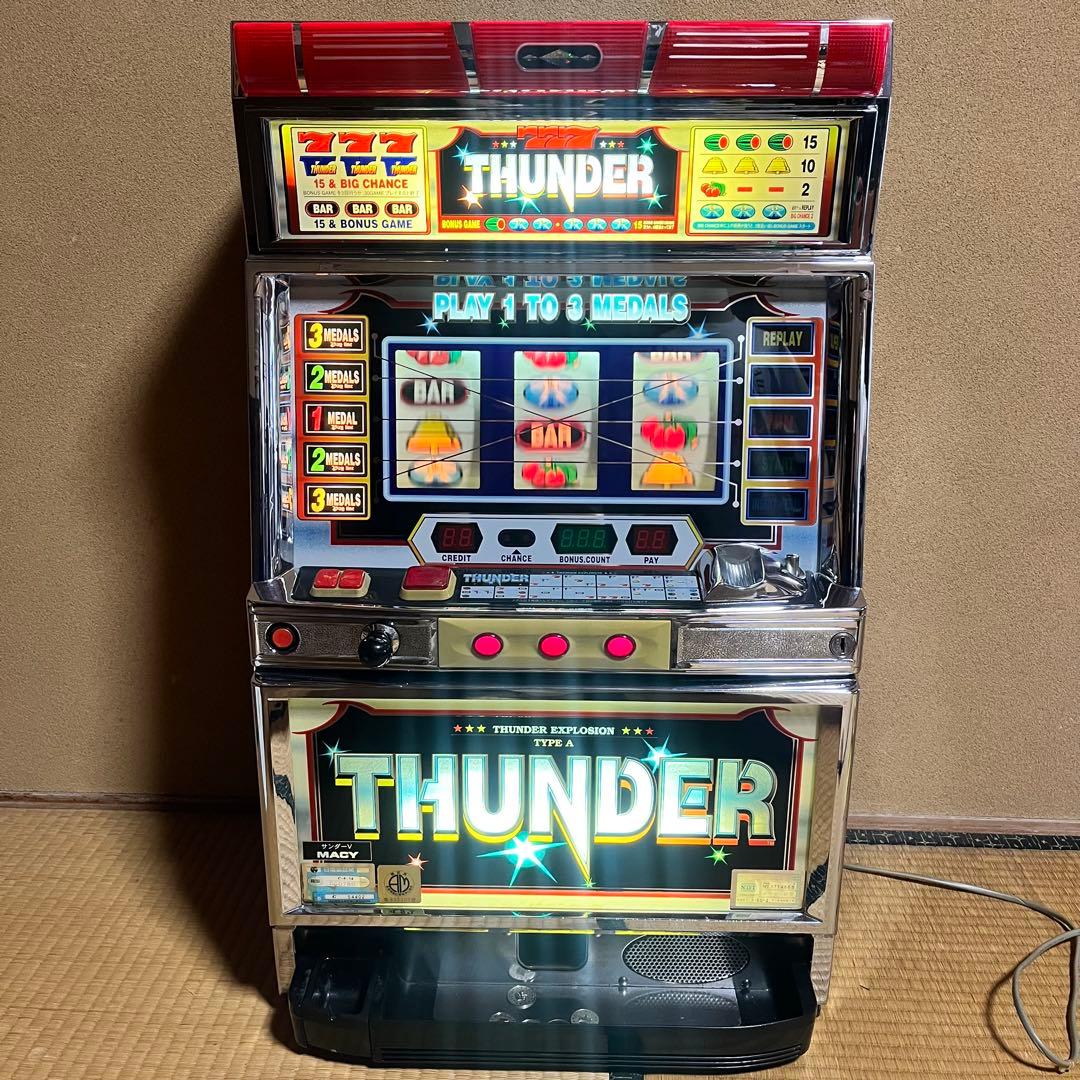 レトロ　スロット台　パチスロ　サンダーV 株式会社MACY