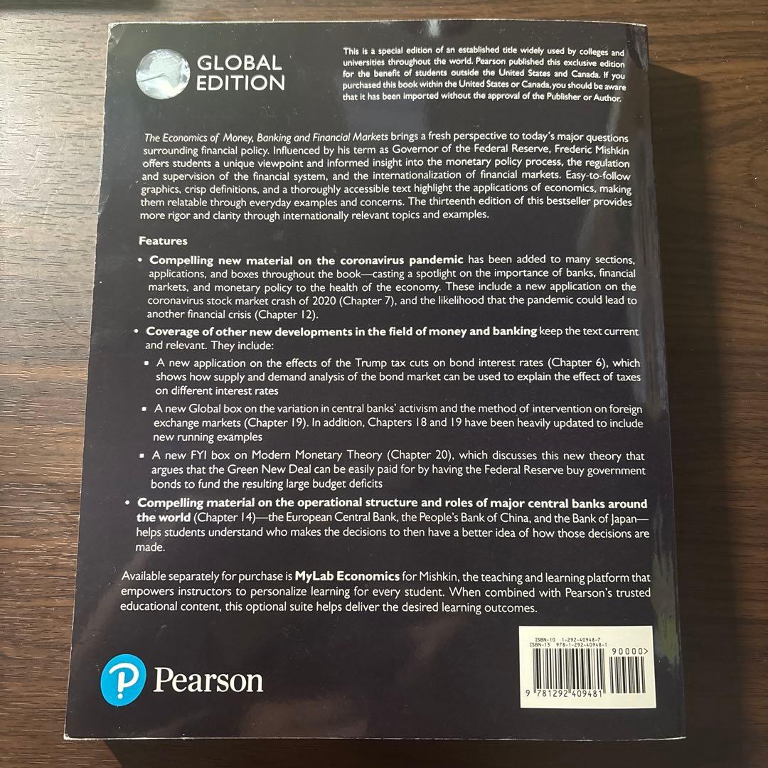 ビジネス・経済 The Economics of Money, Banking, and Fin