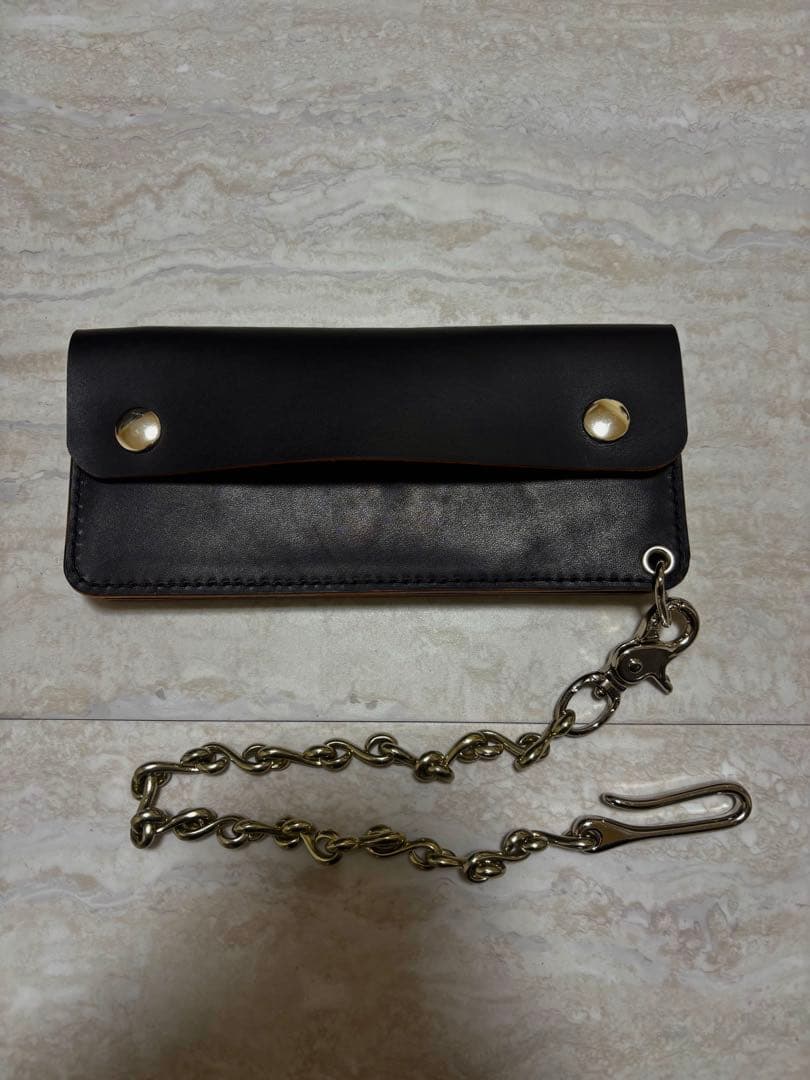 そな様　ロングトラッカーウォレット　三層　茶芯　レザークラフト　ハンドメイド