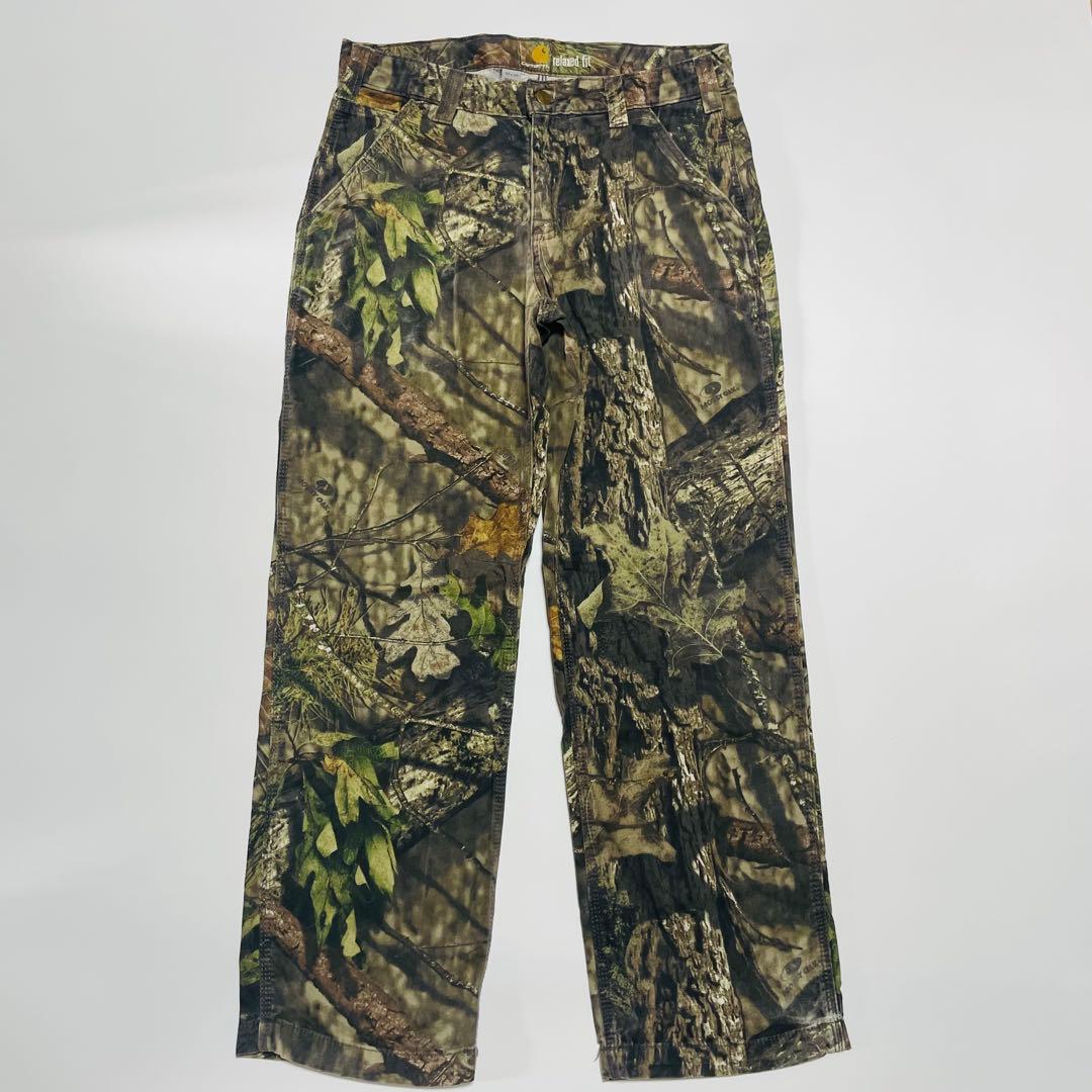 神サイズ　32×30 carhartt リアルツリーカモペインターパンツ　希少