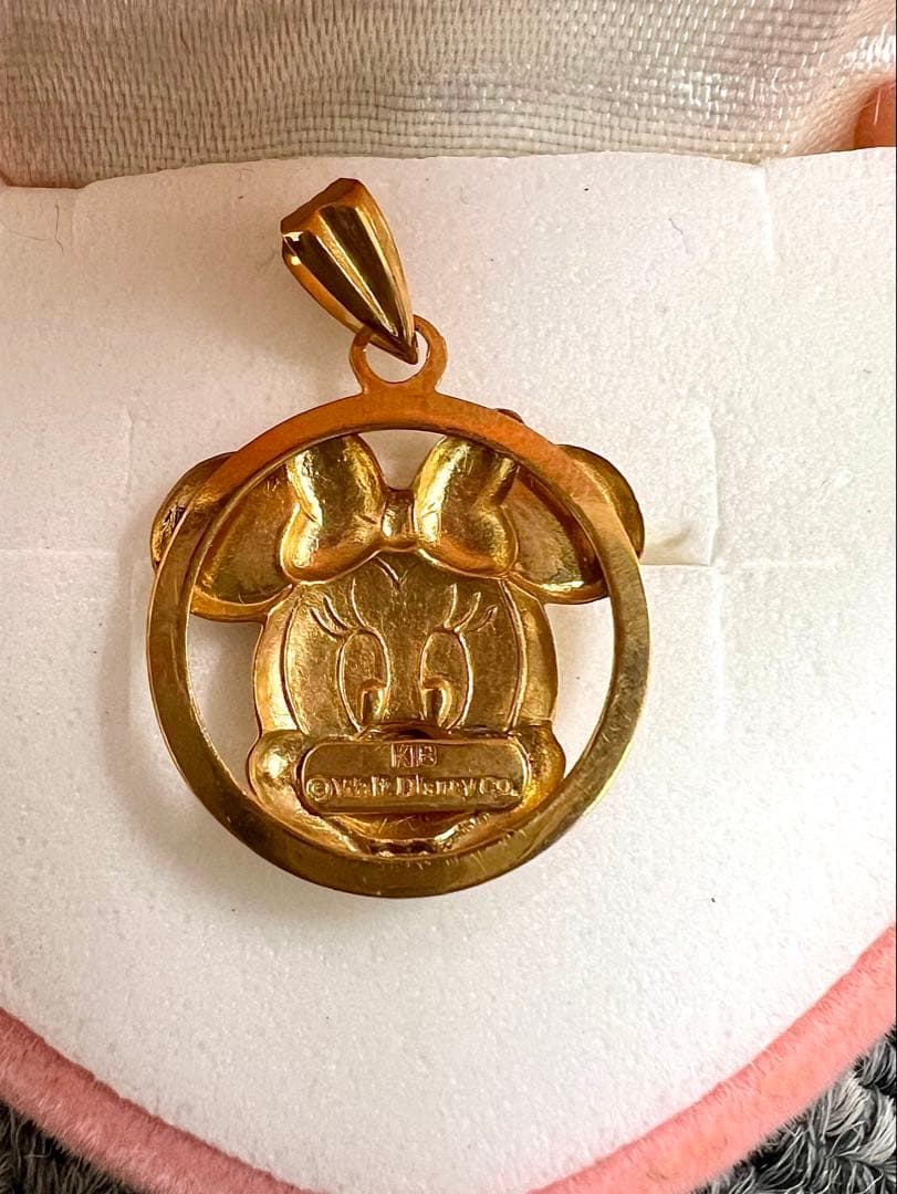 K18 ミッキーペンダントトップ公式ライセンス 18金