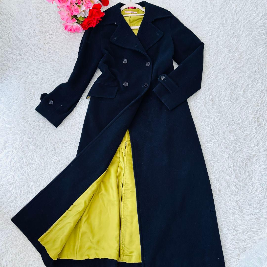 美品✨ピーエスポールスミス　アンゴラ混チェスターコート40ロング丈　濃紺