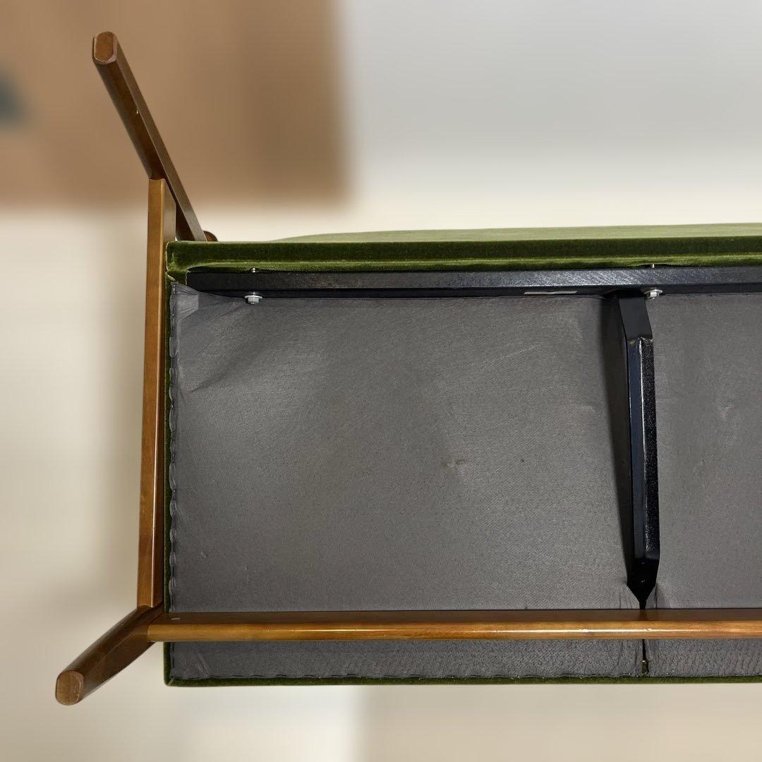 【送料込】カリモク60 ソファ 2人掛け モケットグリーン チェア