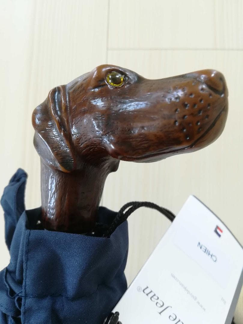 新：Guy de jean 折畳み傘 雨/日傘：グレーハウンド（マロンブラウン）