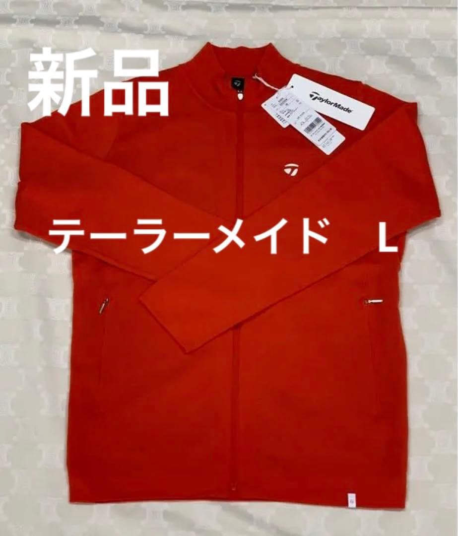 テーラーメイド　レディース　ゴルフ　ニット　ブルゾン　L オレンジ系　新品
