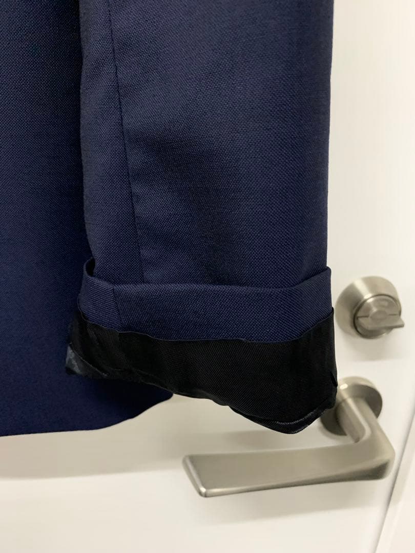 MAISON MARGIELA ネイビー ノーカラージャケット