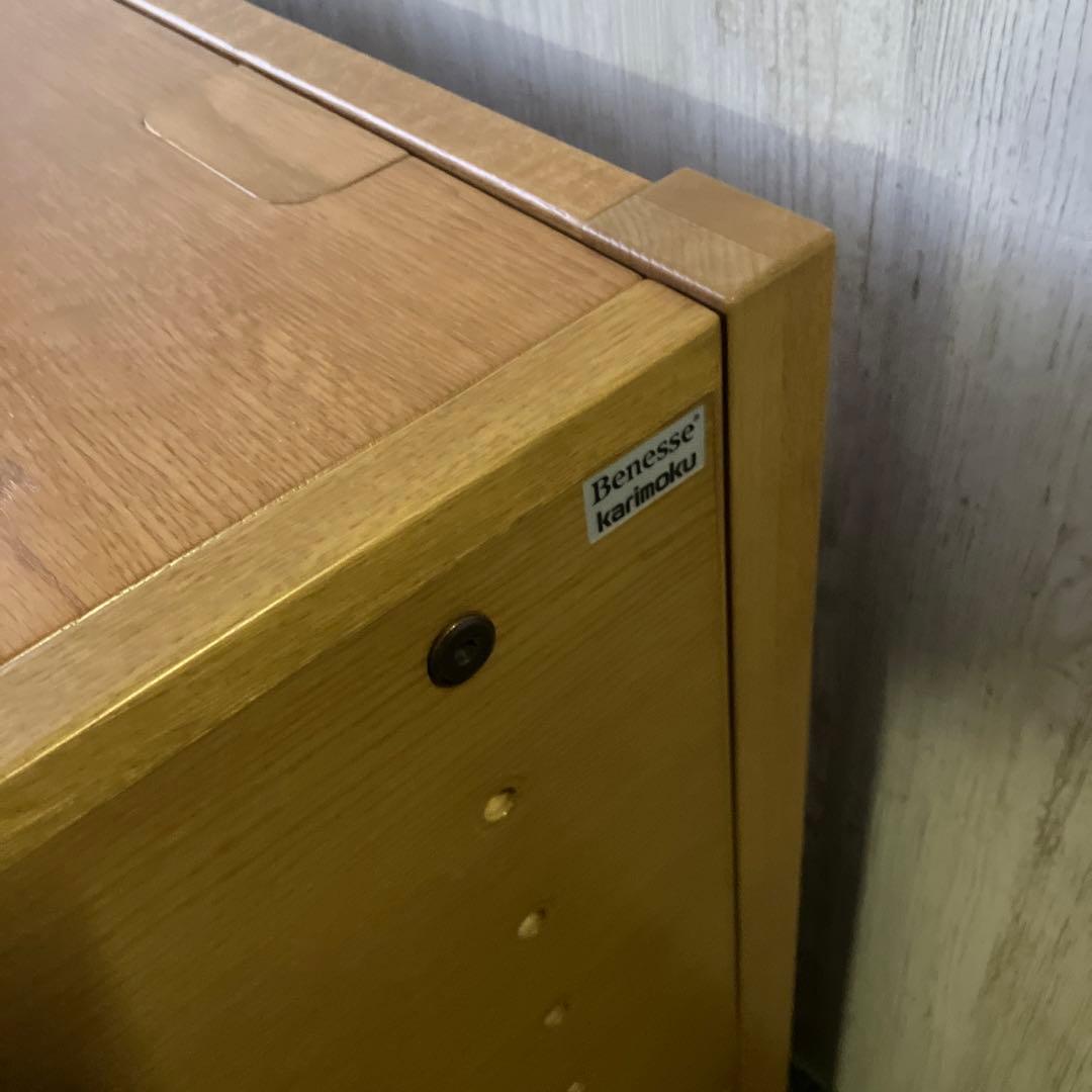 Benesse Karimoku 学びデスク　チェア　シェルフ　セット