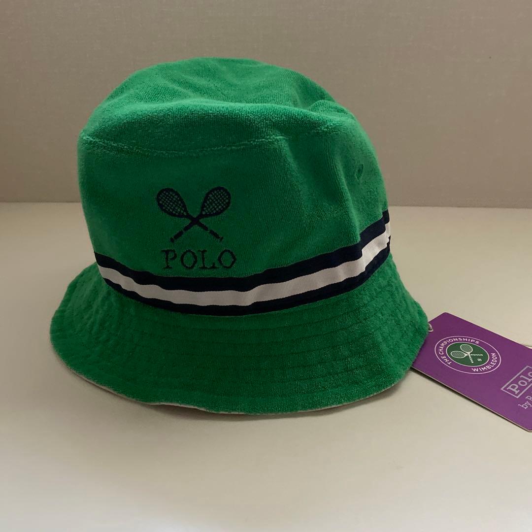 ポロラルフローレン テニス バケットハット リバーシブル 58cm