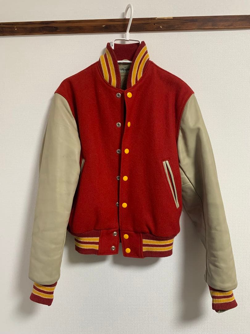 Golden Bear スタジャン XS レッド/ベージュ