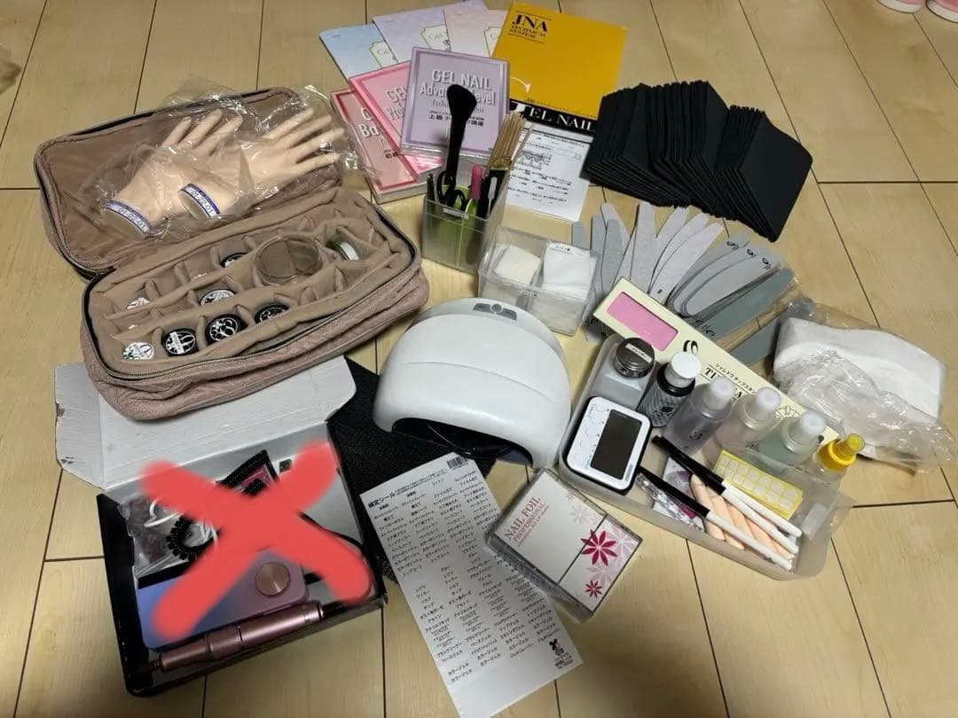 ネイルジェル検定セット　初級　中級　上級　資格　モデルハンド