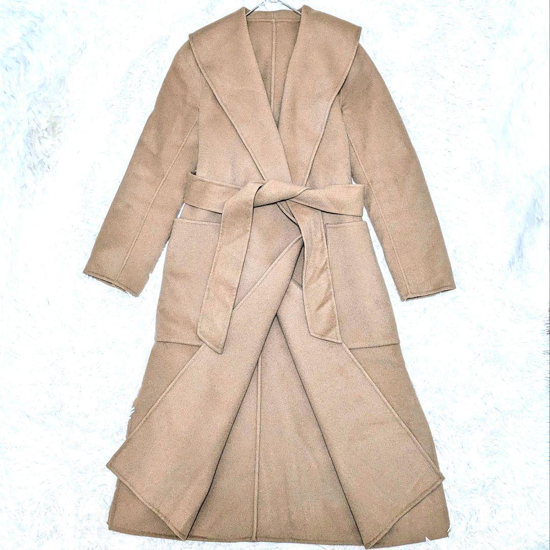 【トリリンガル】エストネーション ウールビーバーガウンコート ベルト付き