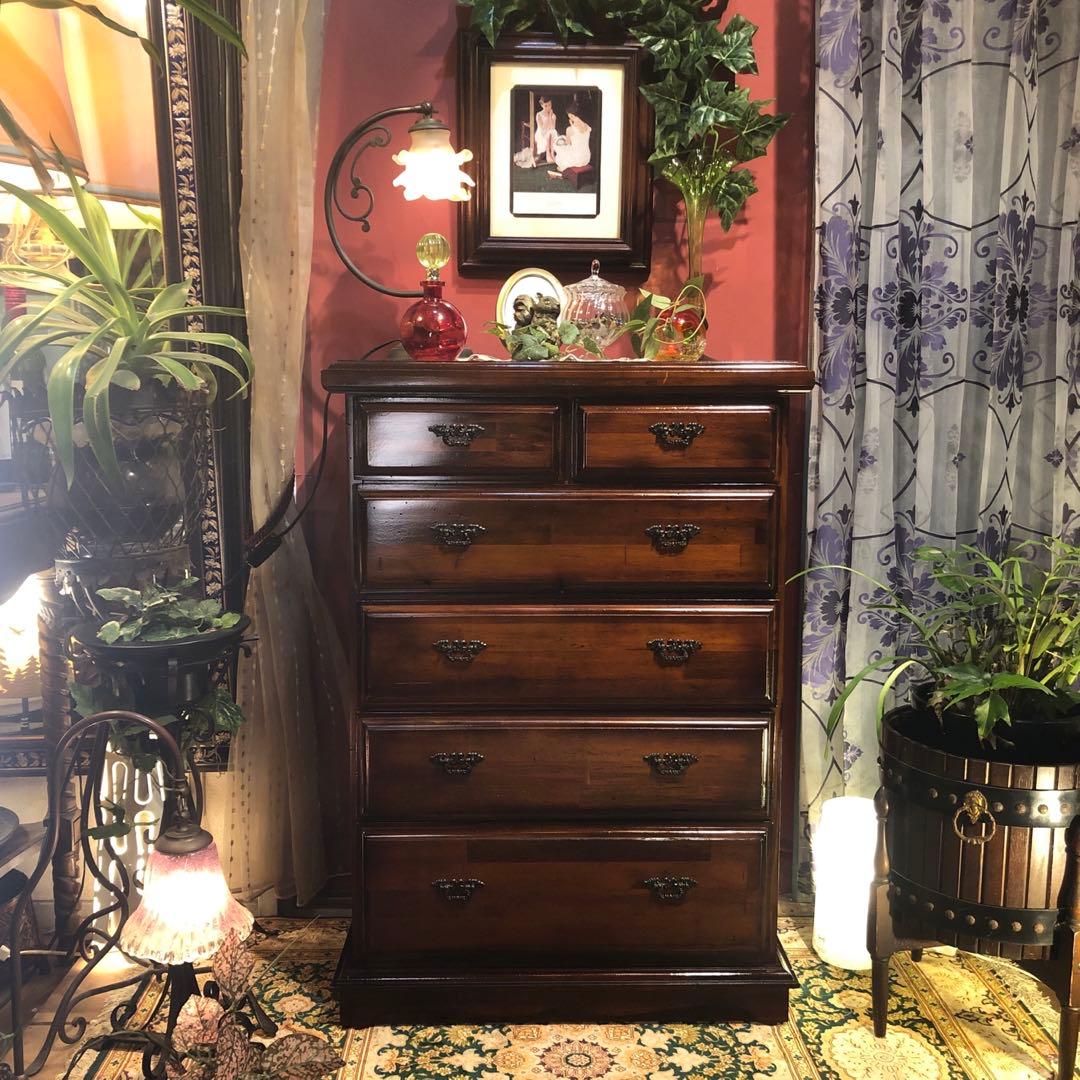 りおちゃんママ オールドパイン　80’s アンティーク　アクセントチェスト