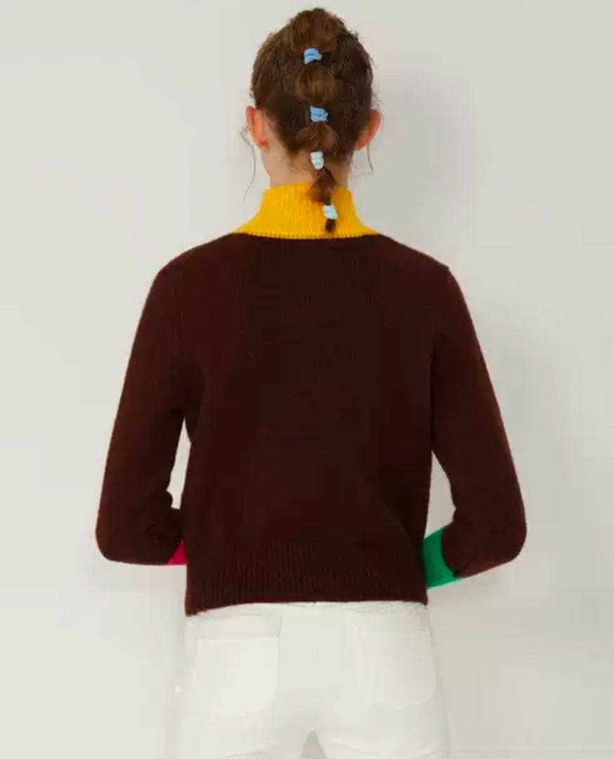 未入荷　カステルバジャクレディースゴルフセーター　マルチカラーS L