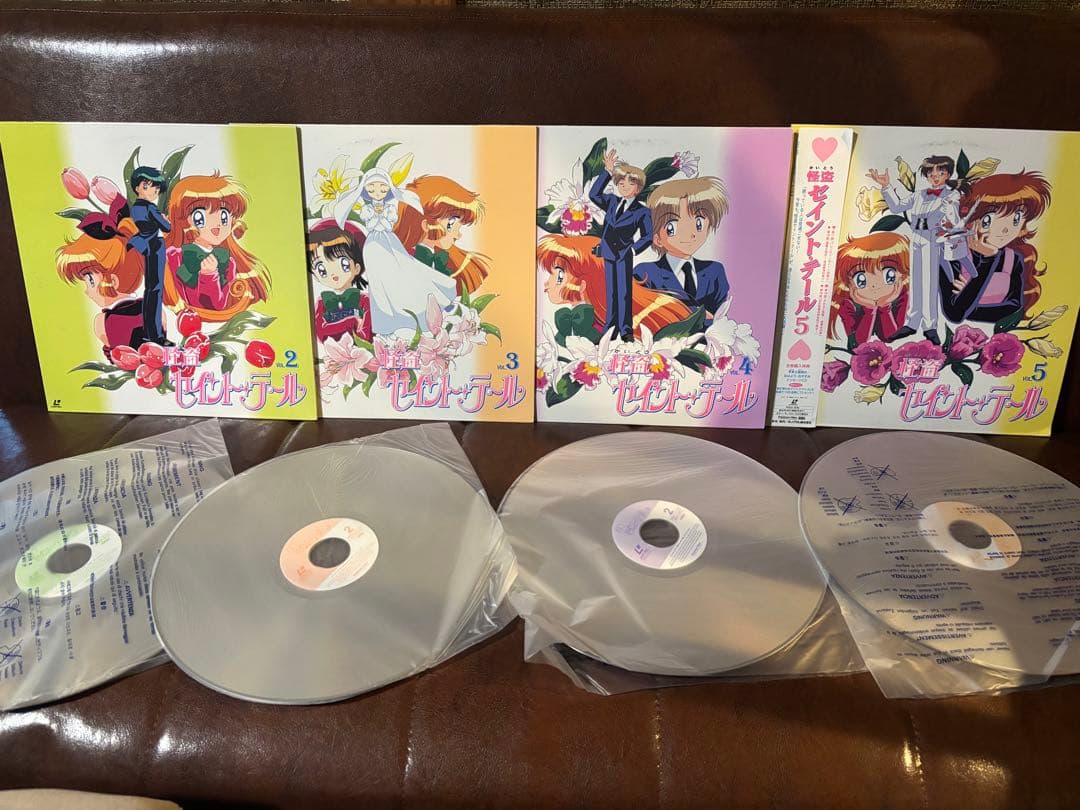 美品LD4枚★怪盗セイント・テール VOL.2+3+4+5=のみ帯付き