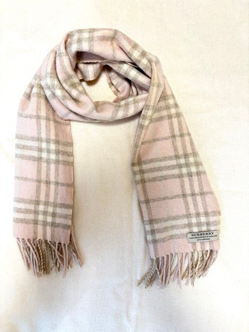 BURBERRY バーバリー マフラー カシミヤ100% チェック