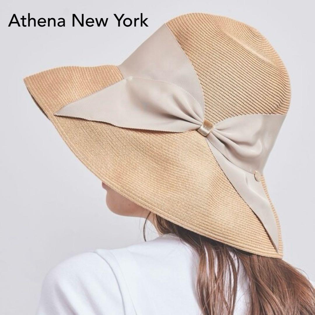 Athena New york　リサコ　麦わら帽子　ベージュ