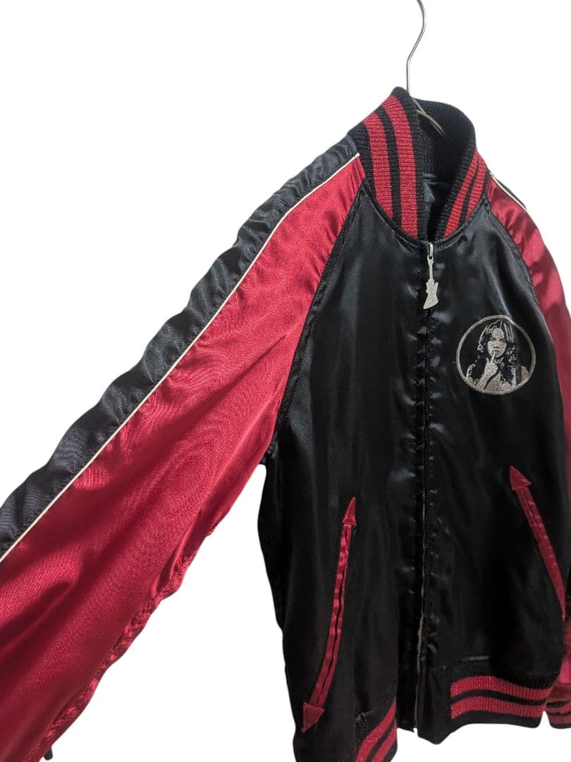 美品✨ ヒステリックグラマースカジャン 黒×赤ヒスガールギターガールレディース