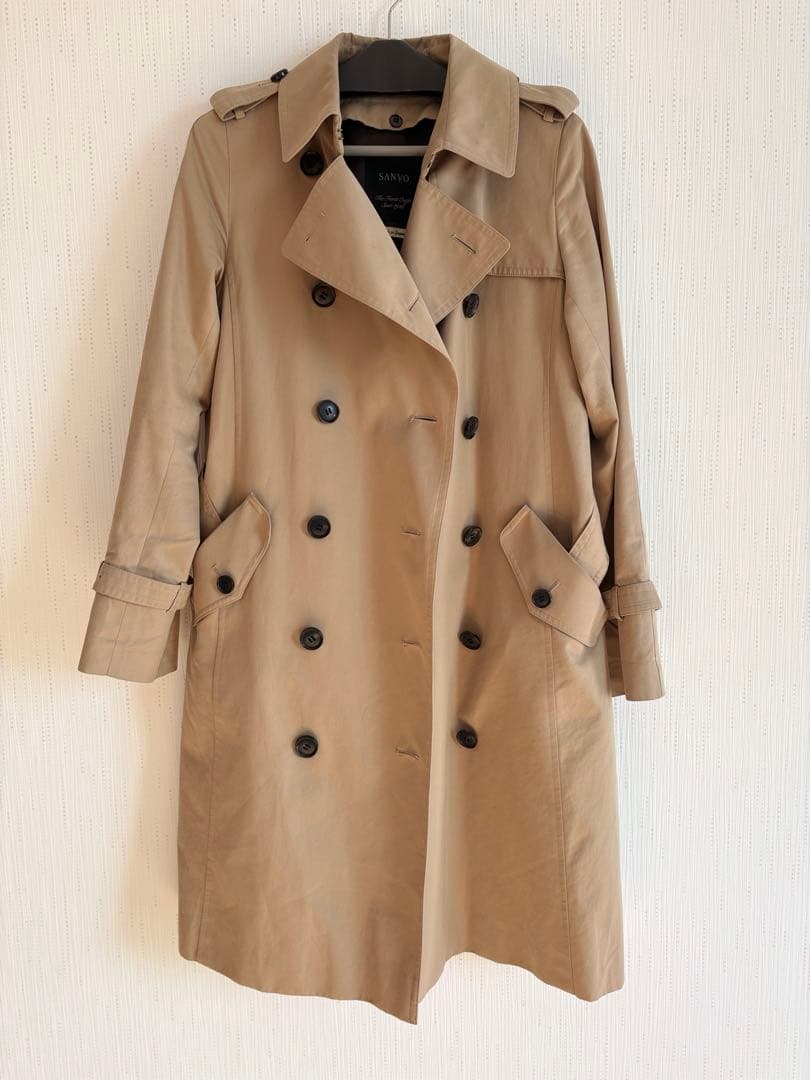 SANYO 100年コート　レディース　トレンチコート　サイズL