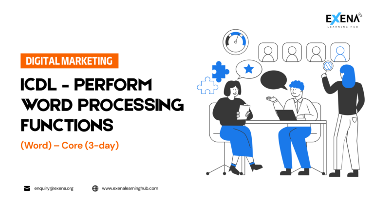 ICDL – Perform Word Processing Functions (Word) – Core (3-day)