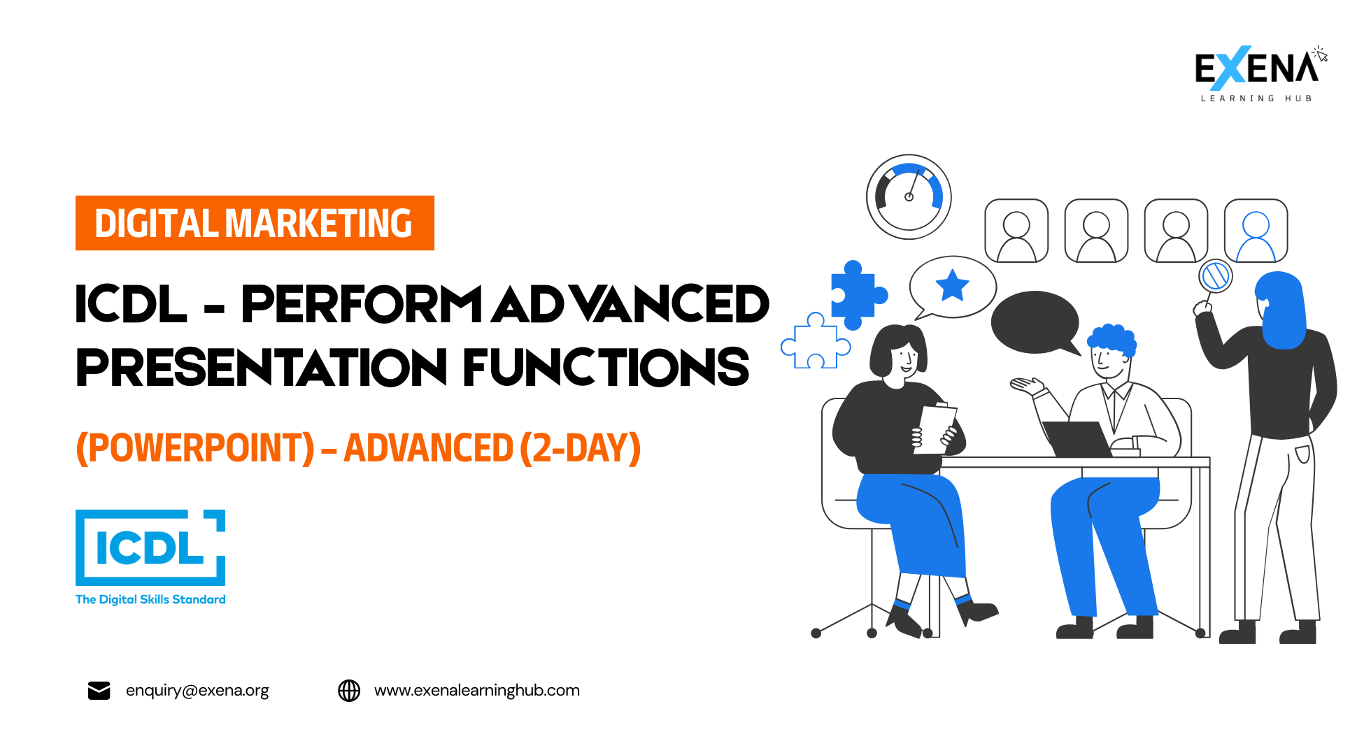 ICDL – Perform Advanced Presentation Functions (PowerPoint) – Advanced (2-day)​