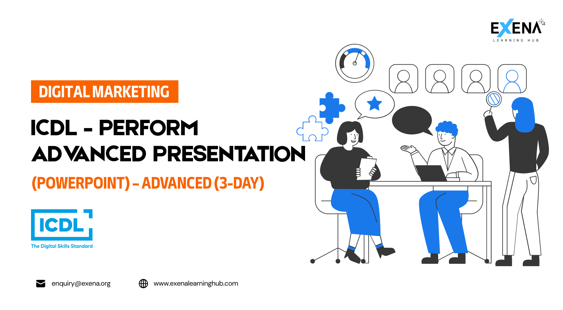 ICDL – Perform Advanced Presentation (PowerPoint) – Advanced (3-day)