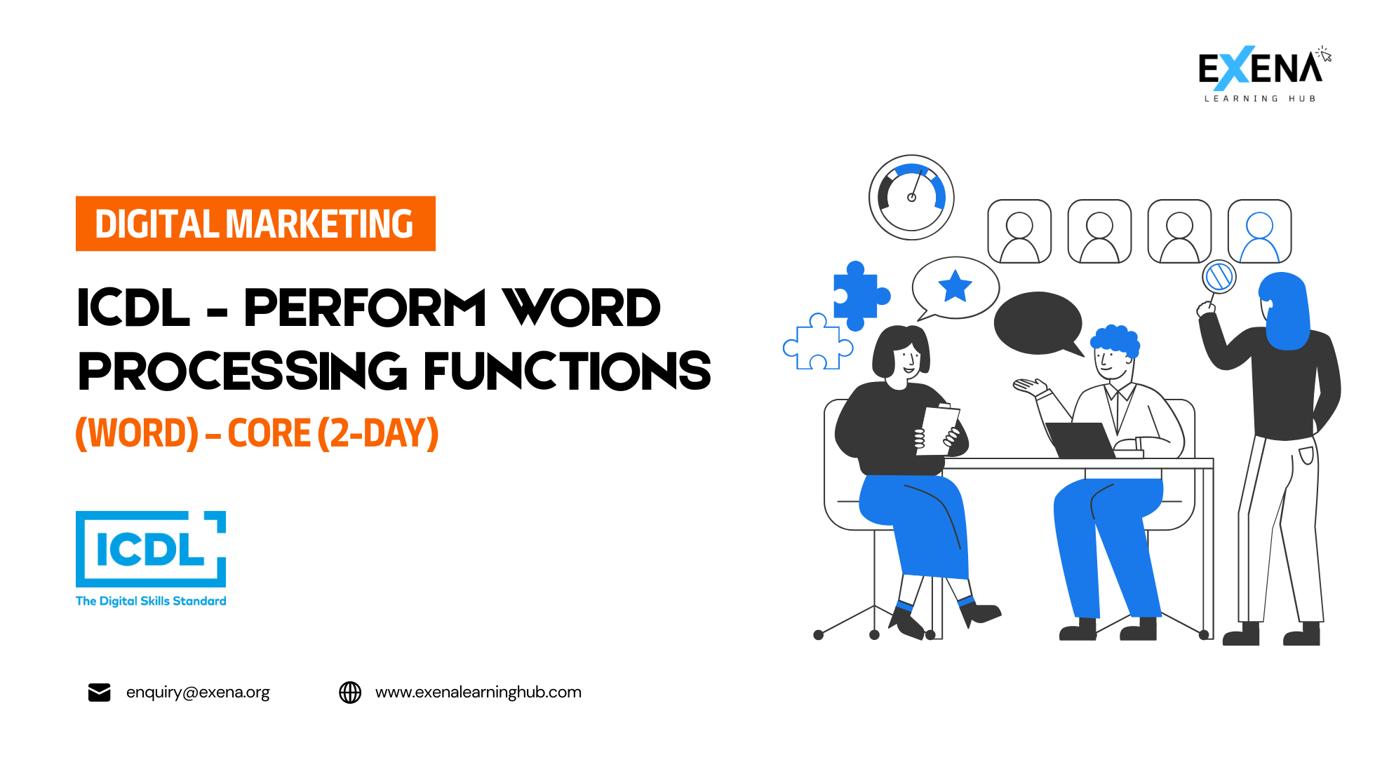 ICDL – Perform Word Processing Functions (Word) – Core (2-day)​