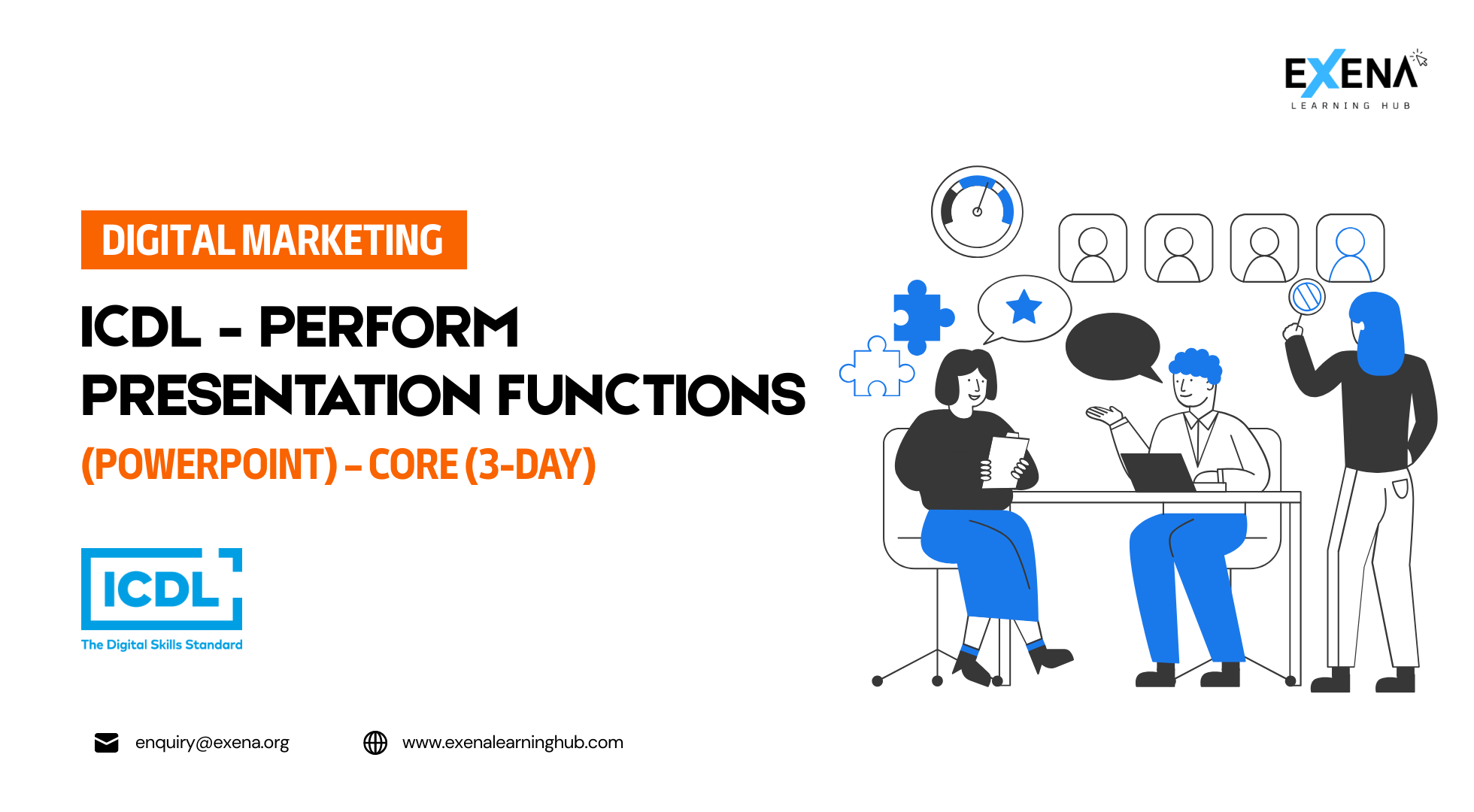 ICDL – Perform Presentation Functions (PowerPoint) – Core (3-day)​