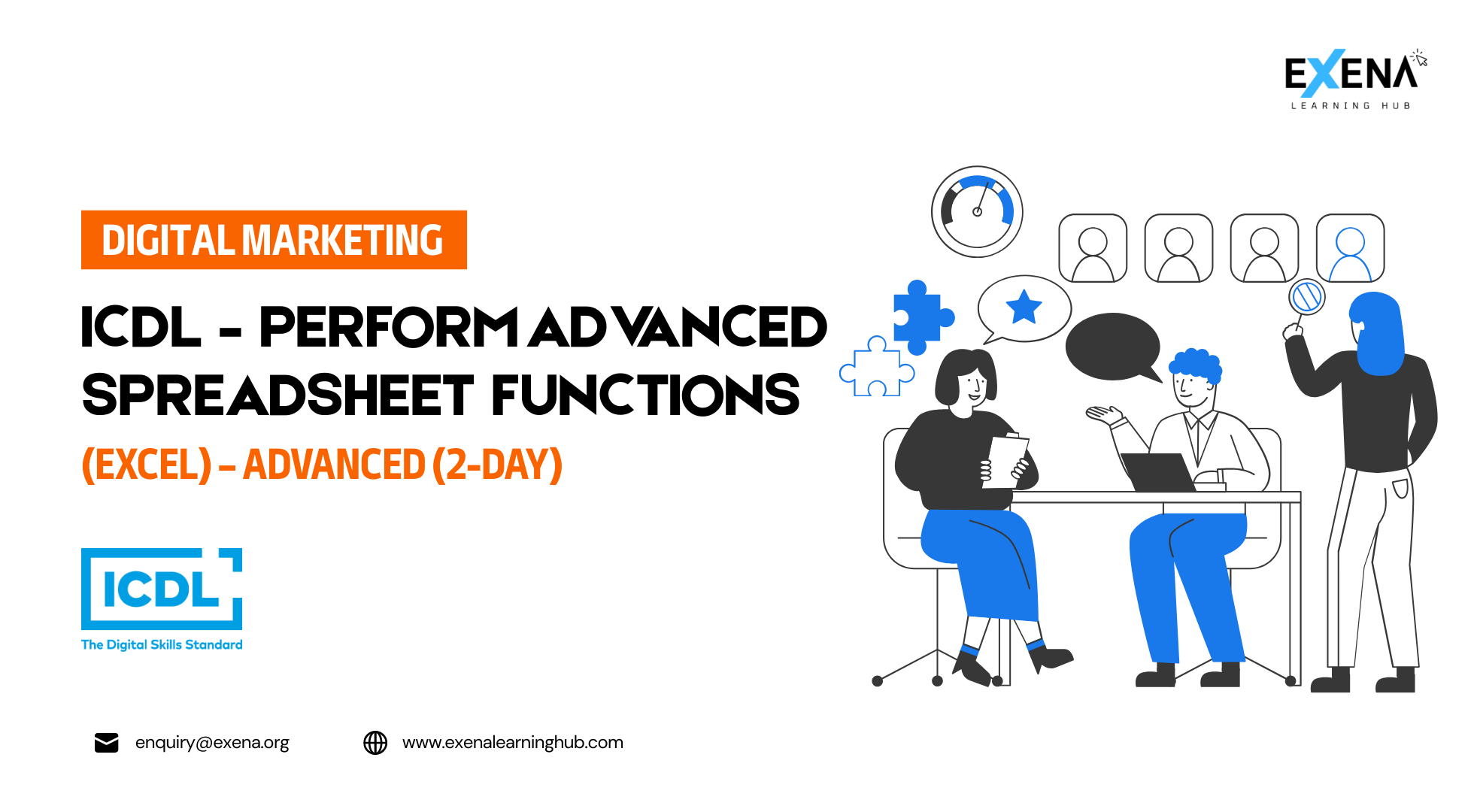 ICDL – Perform Advanced Spreadsheet Functions (Excel) – Advanced (2-day)​